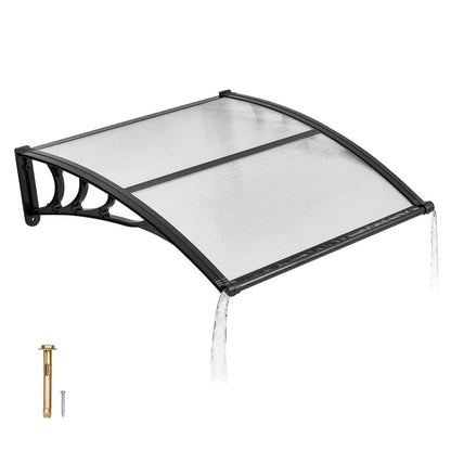 ✨VEVOR Front Door Canopy DIY Kit - Stable ABS Brackets, Drainage, Waterproof UV-Resistant Sun Shield Strong Wind Parasols, Canopies &amp; Shade for Porch Patio Overhang#SohoChic