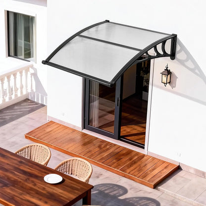 ✨VEVOR Front Door Canopy DIY Kit - Stable ABS Brackets, Drainage, Waterproof UV-Resistant Sun Shield Strong Wind Parasols, Canopies &amp; Shade for Porch Patio Overhang#SohoChic